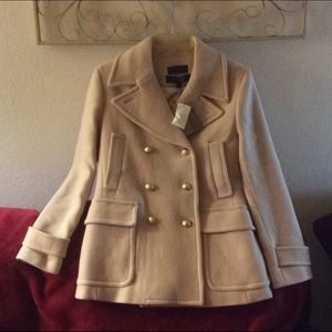 NWT J. Crew Stadium coat rare blush pink color